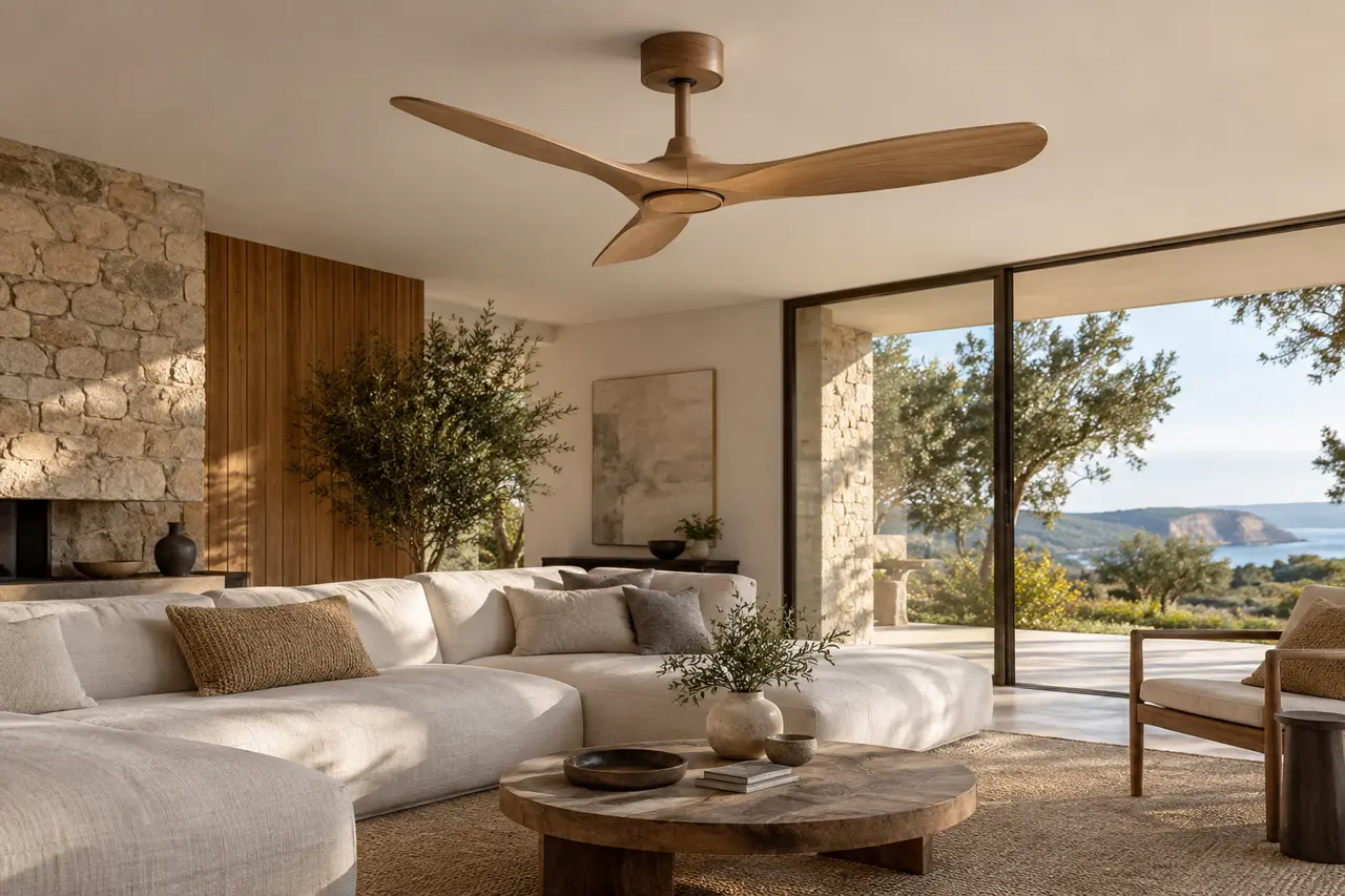 Mise en situation de la gamme Plafond DC design bois par WIXLED