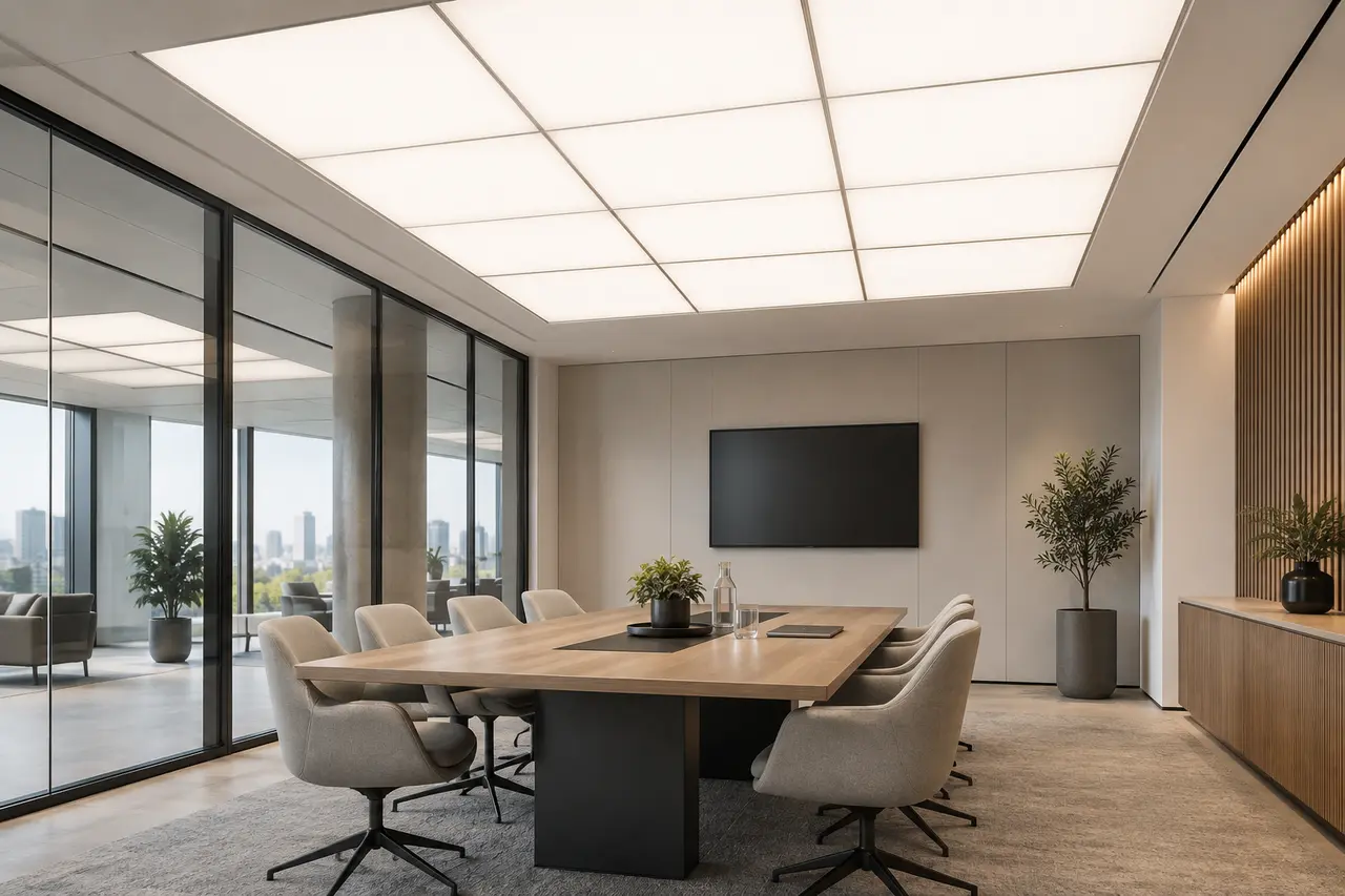 Mise en situation de la gamme Back lit Panel par WIXLED