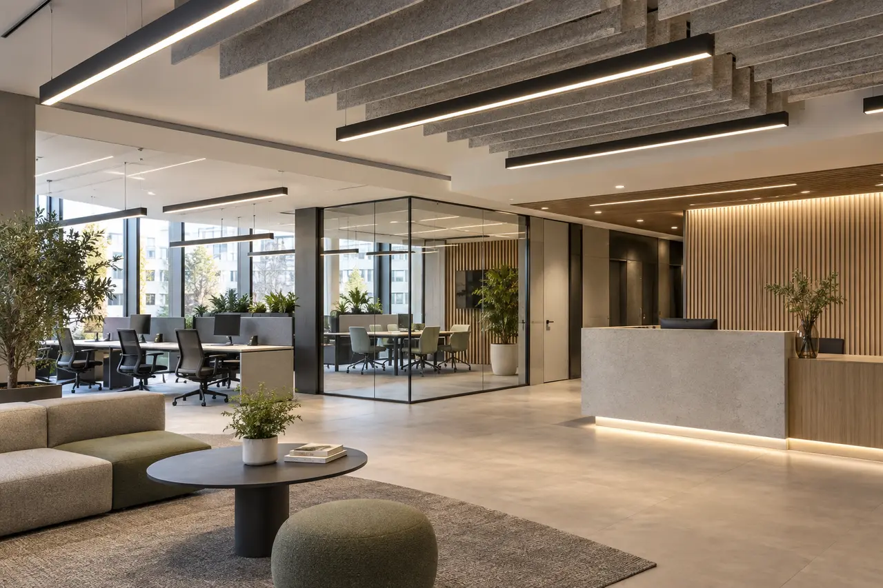 Ambiance de la collection Luminaires bureaux & ERP
