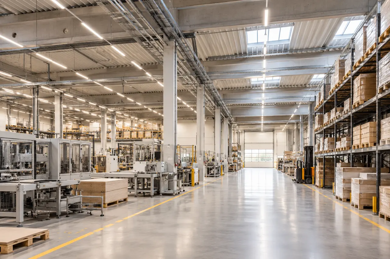 Mise en situation de la gamme Éclairage technique & industriel par WIXLED