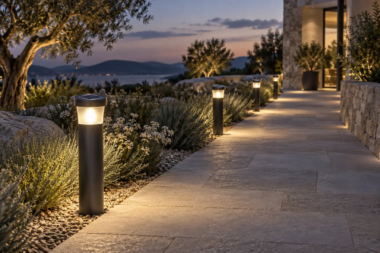 Mise en situation de la gamme Borne solaire par WIXLED