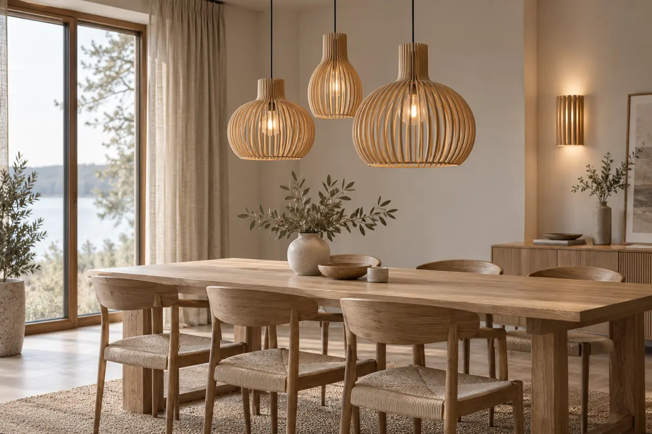 Mise en situation de la gamme Collection bois scandinave par WIXLED