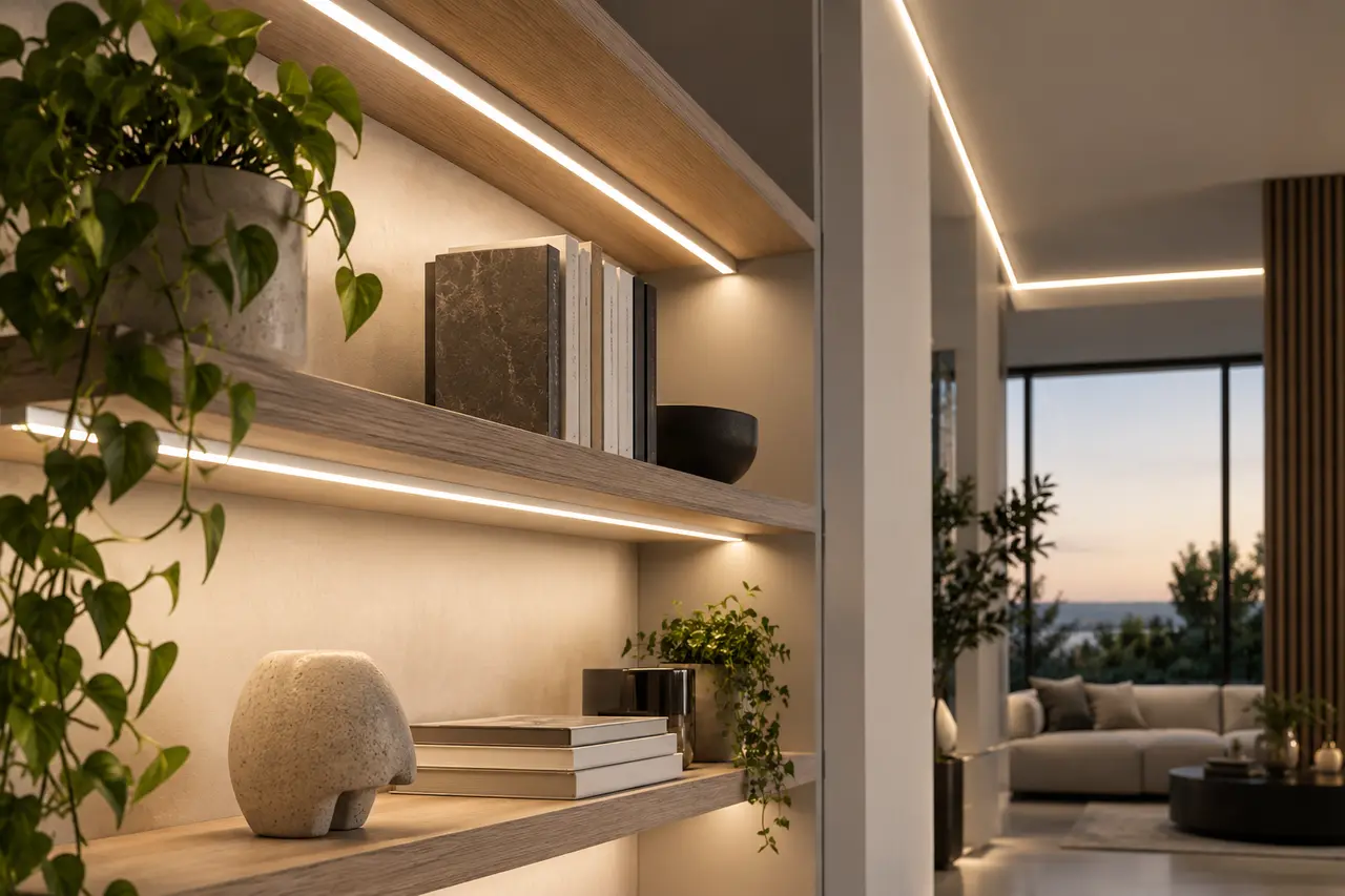 Mise en situation de la gamme Réglettes profilées LED 24V par WIXLED